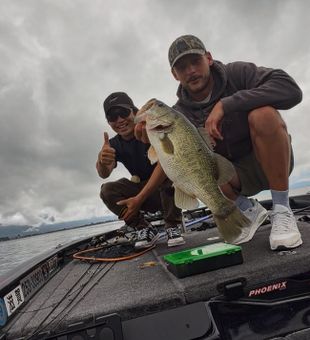 Epic bass catch on a unique fishing moment