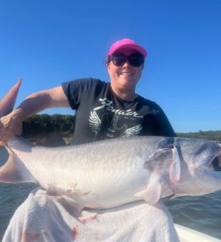 Paddlefish catch Oklahoma style
