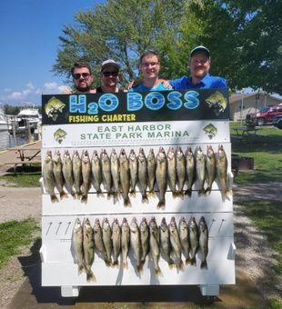 Lake Erie Walleye Charter Success at East Harbor Marina
