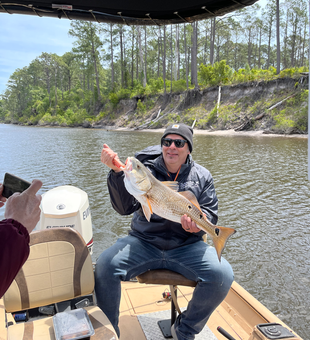 Panama City redfish brought to the boat!