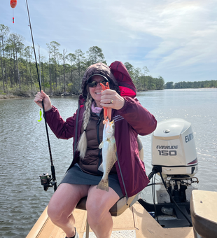 Panama City speckled trout on light tackle!