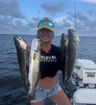 Triple speckled trout success in Corpus Christi waters!