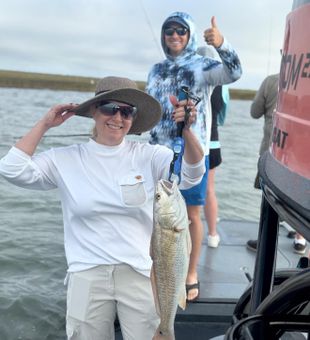 Another Rockport redfish comes to the boat!