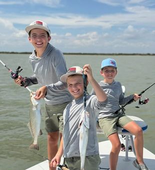 Cast across Rockport’s shallow bays and grassy flats, where redfish and speckled trout make every fishing trip an exciting adventure.