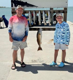 Speckled trout and redfish catch at the pier!