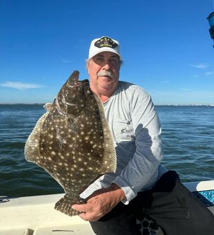 Glimpse of flounder in Charleston.