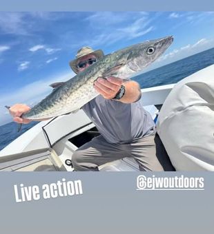 Cast off from Atlantic Beach and enjoy an action-packed mackerel fishing charter with plenty of opportunities to fill the cooler.