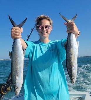 Experience exciting mackerel fishing in Atlantic Beach, NC, where fast action and hard-fighting fish make every trip unforgettable.