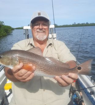 Beautiful Vero Beach redfish making the day complete!