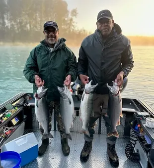 Kenai Alaska Coho and Chum salmon fishing success!