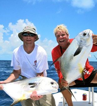 Huge permits reeled in Florida fishing charters!