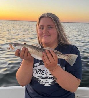Beautiful speckled trout caught in Fritch TX!