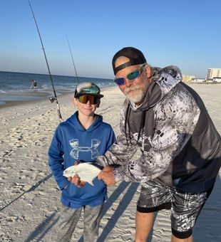 Memorable Pompano catch on the beach!