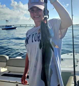 Back-bay action during an inshore fishing trip in Orange Beach, Alabama.