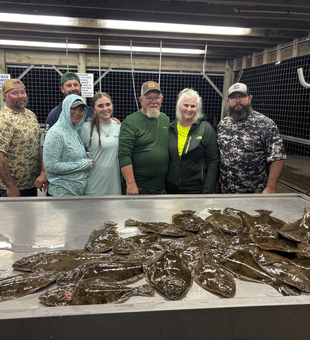 Great day of jigging and drift fishing - flatfish adventure in Matagorda!
