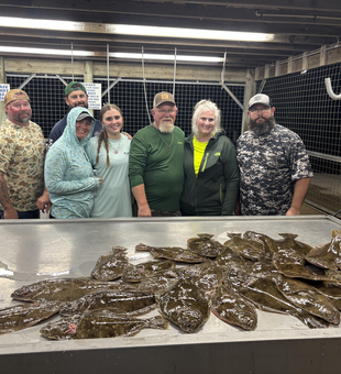 Great day of flatfish action at the cleaning station! Multiple techniques paid off.