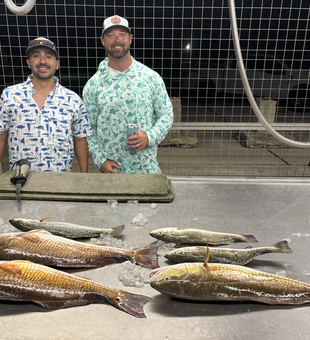 Big Spotted Weakfish blasted today in stormy Matagorda!