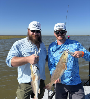 Nice redfish using jigging and light tackle today!