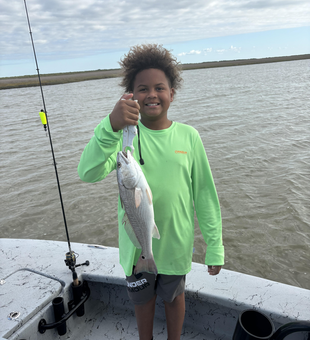 Nice redfish using light tackle in Matagorda!