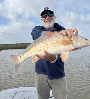 Beautiful Three Rivers redfish making the day worthwhile!