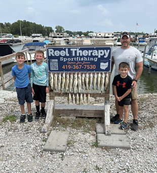 Partly cloudy skies set the stage for a perfect day of mixed fishing techniques!