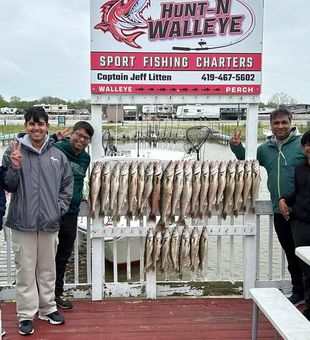 Walleye fishing on Lake Erie near Curtice—prime conditions and consistent limits.