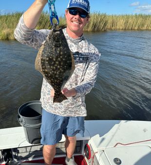 Catching Flounder Inshore Trip