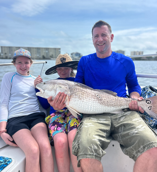 Nice Port Orange redfish brought to the boat!