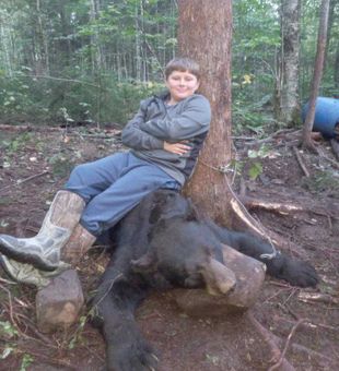 Black bear tracked in Maine woods