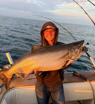Huge Salmon from Lake Michigan