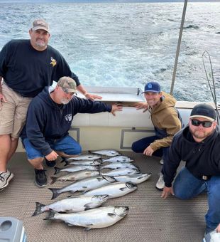 Salmon Fishing in Lake Michigan fishing