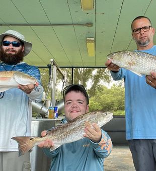 Everybody is happy catching Redfish in FL!