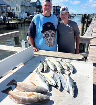 Kids loving every moment on the fishing deck!