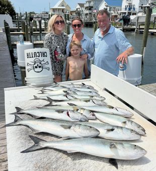 Bluefish action heating up in Morehead City waters!