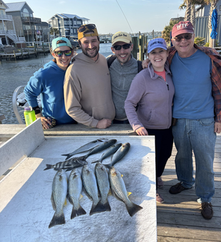 Reeling in the catch of the day!