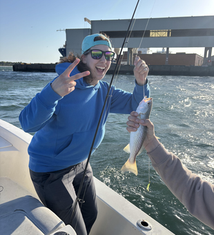 Relaxing day on the water with a catch.