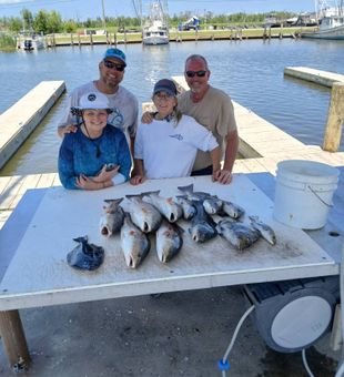 Family inshore fishing success