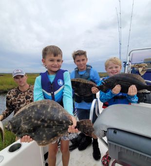 Flounder Day for the kids! - Manns Harbor, NC.