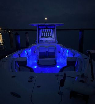 The Boat at Night - Marco Island, FL.
