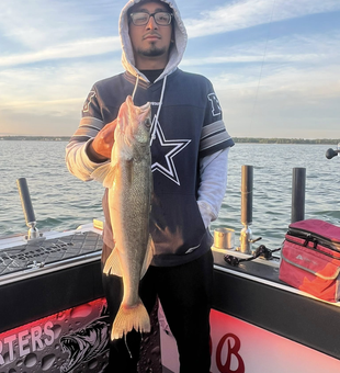 Lake Erie, rod in hand