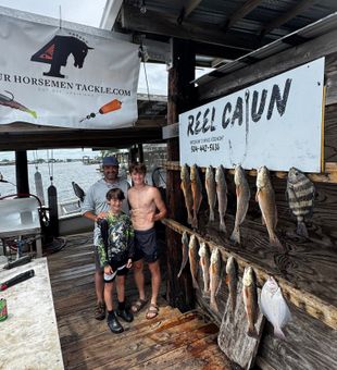 Lafitte redfish and sheepshead making for great action!