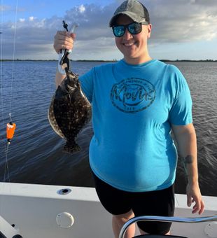 Flounder reeled in! - Lafitte, LA