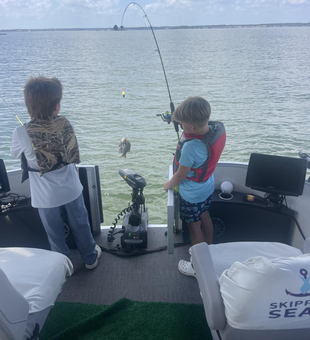 Clouds rolling in for an epic fishing adventure in Conroe!