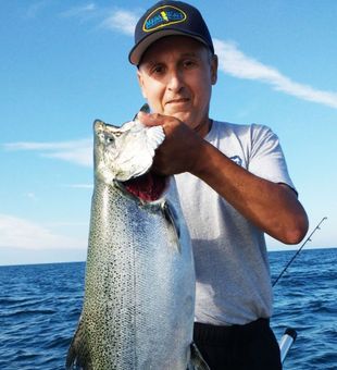 Lake Ontario fishing charters Chinook Salmon Catch