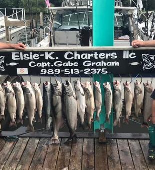 Salmon Fishing in Lake Michigan