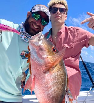 Mangrove snapper catch St. Croix offshore fishing moment
