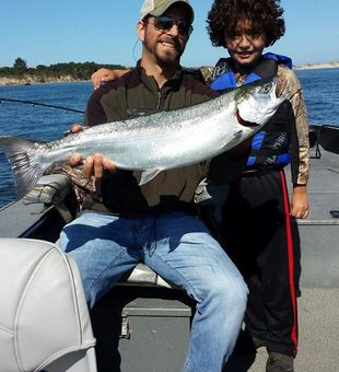 Shiny Coho salmon success—awesome!
