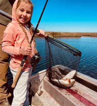 First Redfish, big smiles!