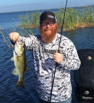 Bass  fishing in Lake Okeechobee, Florida