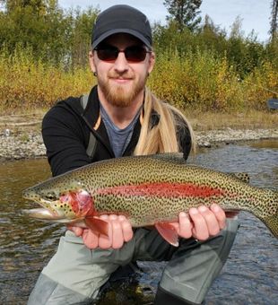 Chasing Rainbow trouts in the Willow,AK!